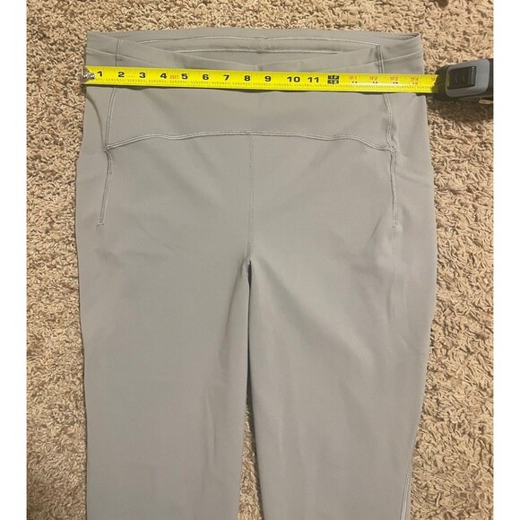 LULULEMON SenseKnit High-Rise Gray Running Leggings, Women’s Size 16 - Picture 8 of 9